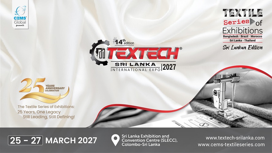 14th Textech Sri Lanka 2027 International Expo